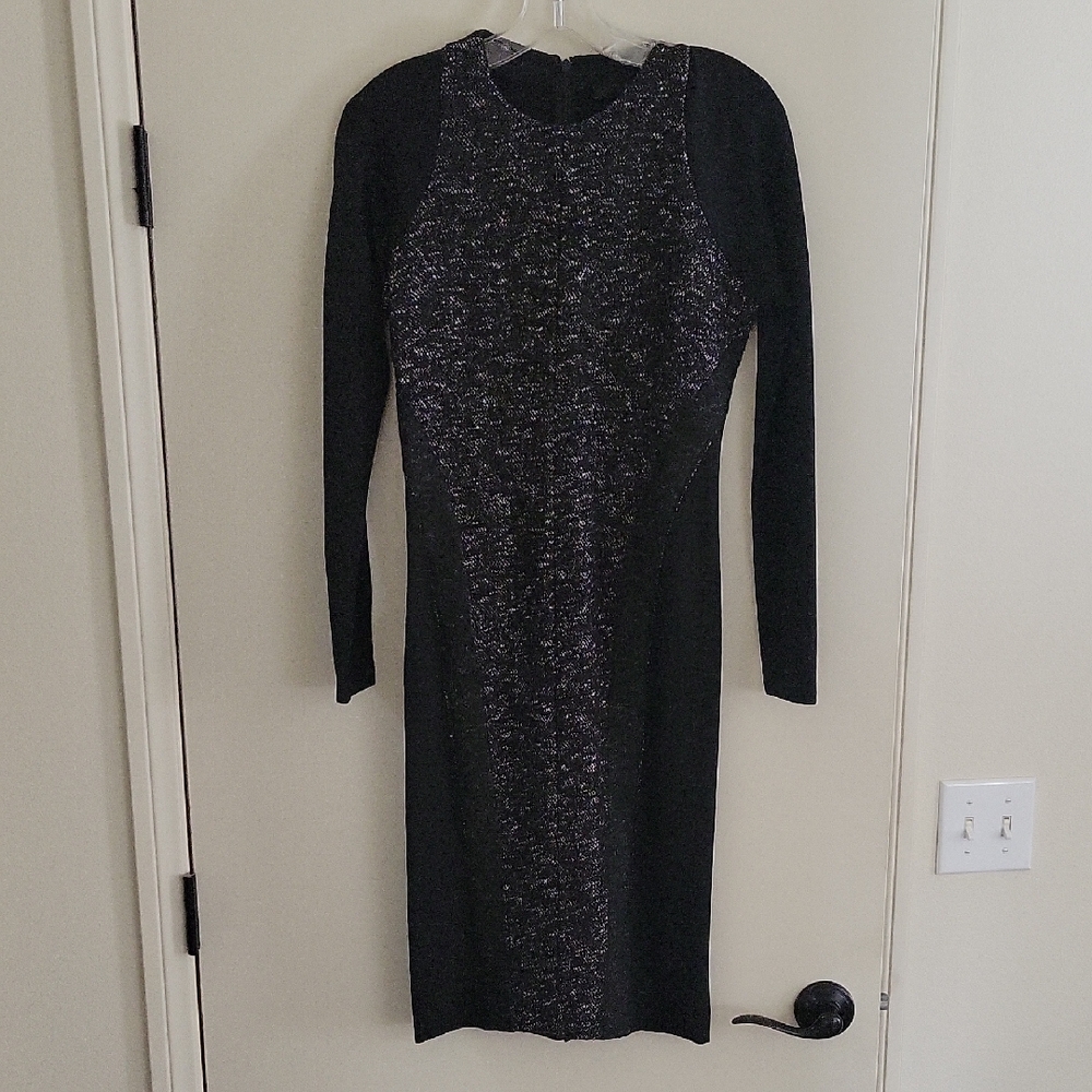 Donna Karan Black Long Sleeve Dress